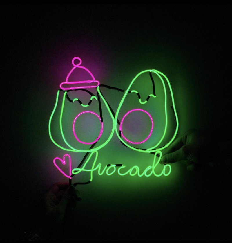 neonlite 定制霓虹文字图案灯 /酪梨情侣/ - 灯具/灯饰 - 塑料 绿色