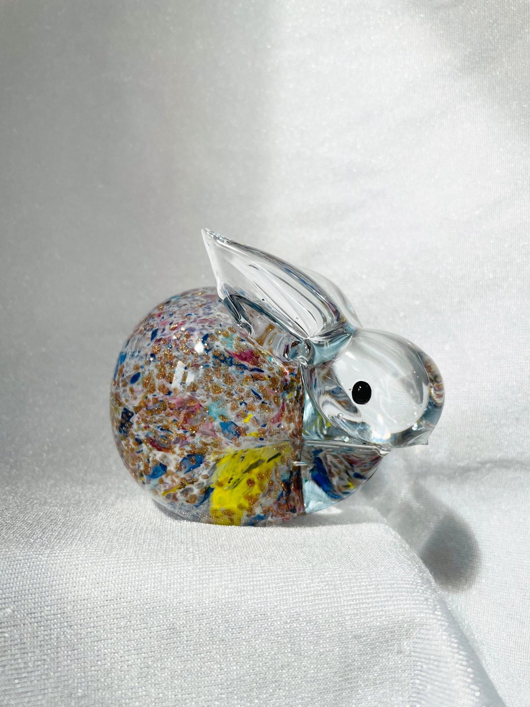 水晶玻璃 可爱兔子 兔年 生肖摆饰 琉璃 纸镇 - 摆饰 - 玻璃 