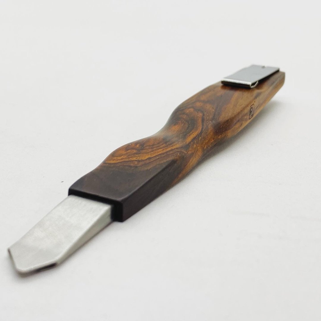 职人手作木柄刀具_微凹黄檀_贝壳镶嵌推把 - 其他 - 木头 咖啡色