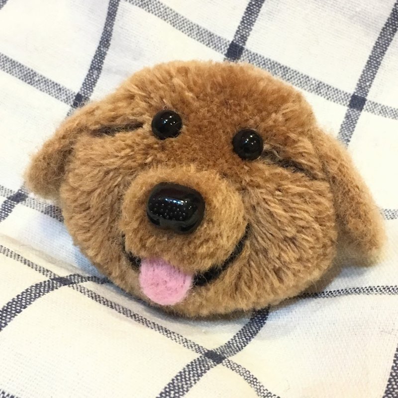 纯手工制作黄金猎犬宝宝钥匙圈 - 钥匙链/钥匙包 - 羊毛 