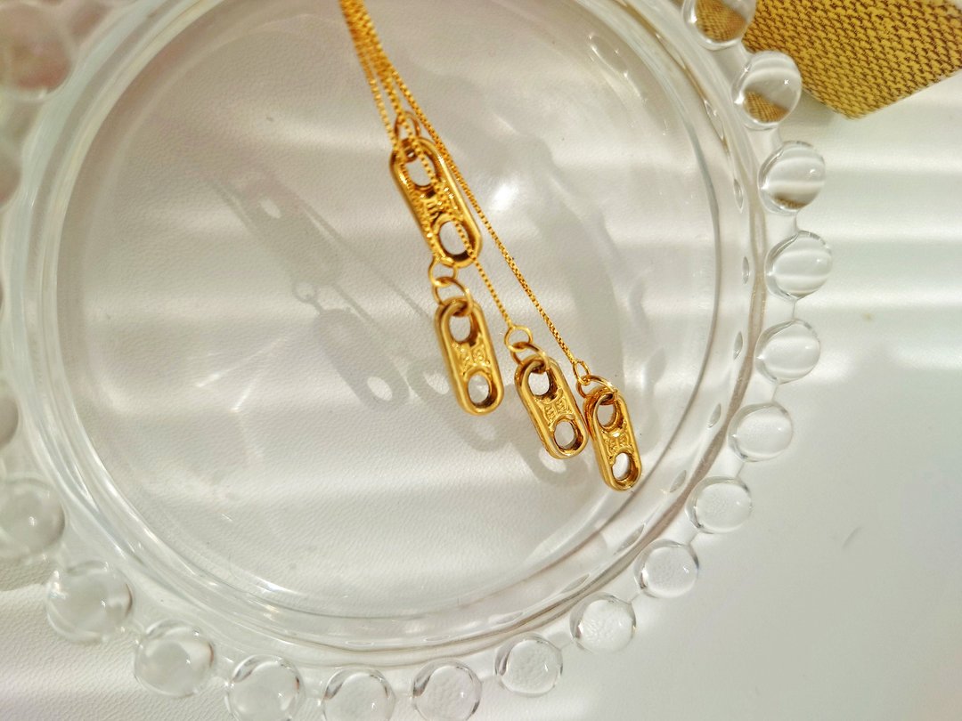 中古真品 CELINE 迷你金 凯旋门 耳环耳线 耳针耳钉 包包挂件挂饰 - 手链/手环 - 其他金属 金色