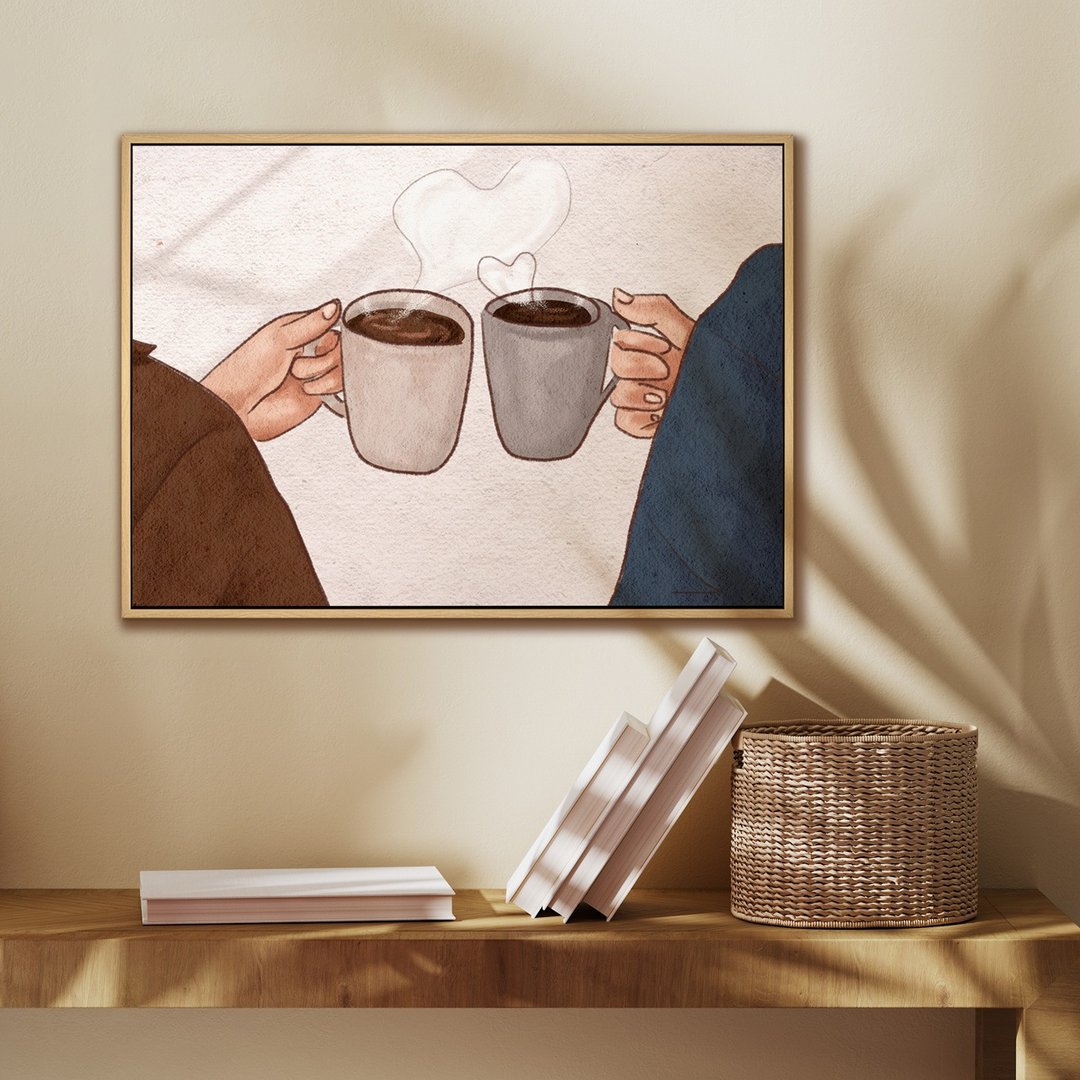 唯美的约会I - 厨房装饰插画复制画/咖啡厅装饰/餐厅摆设/边柜摆 - 海报/装饰画/版画 - 棉 多色