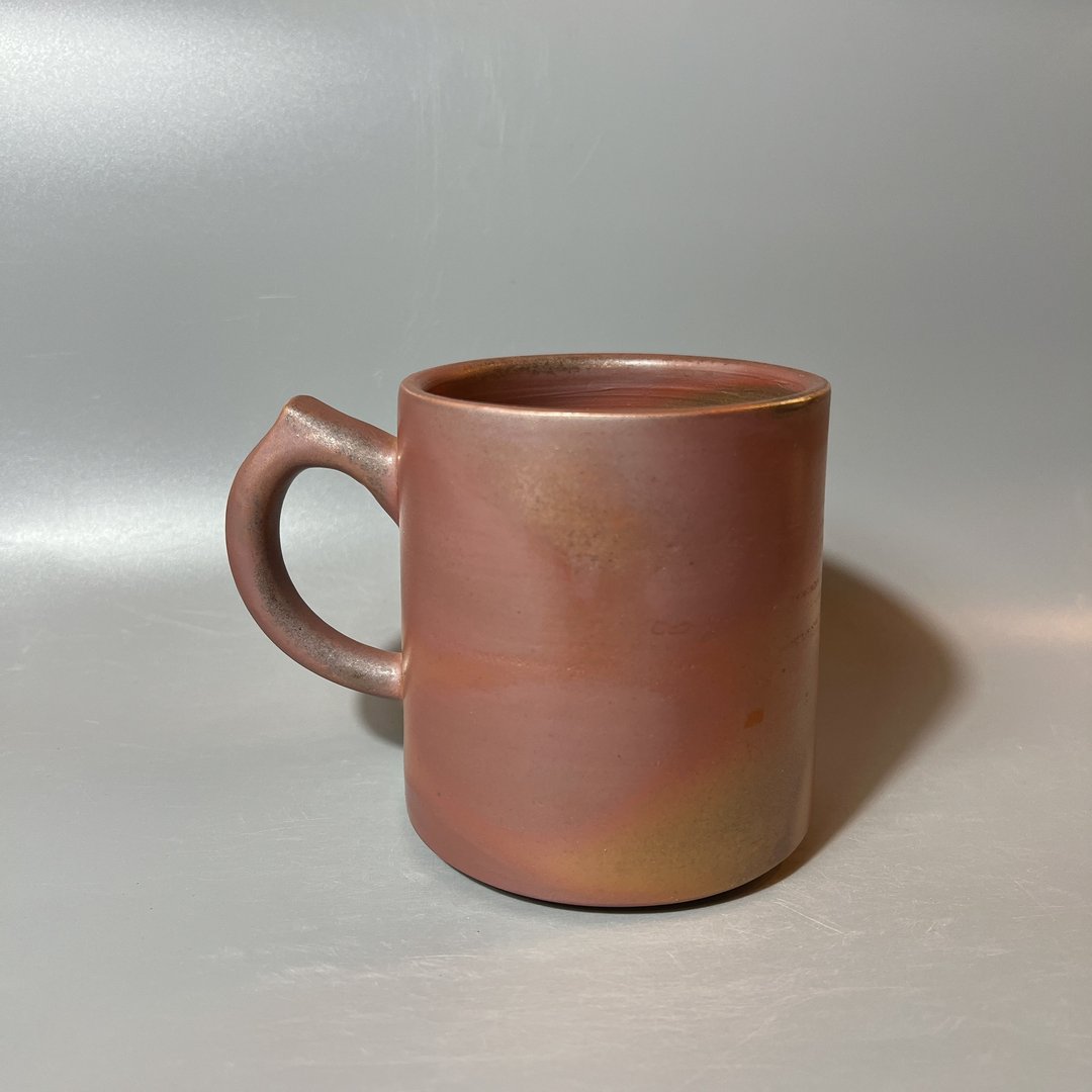 柴烧玫瑰金马克杯 / 500cc / 小平凡手作 - 茶具/茶杯 - 陶 