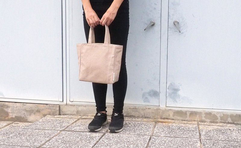 小骆驼 野餐袋 - 手提包/手提袋 - 棉．麻 卡其色