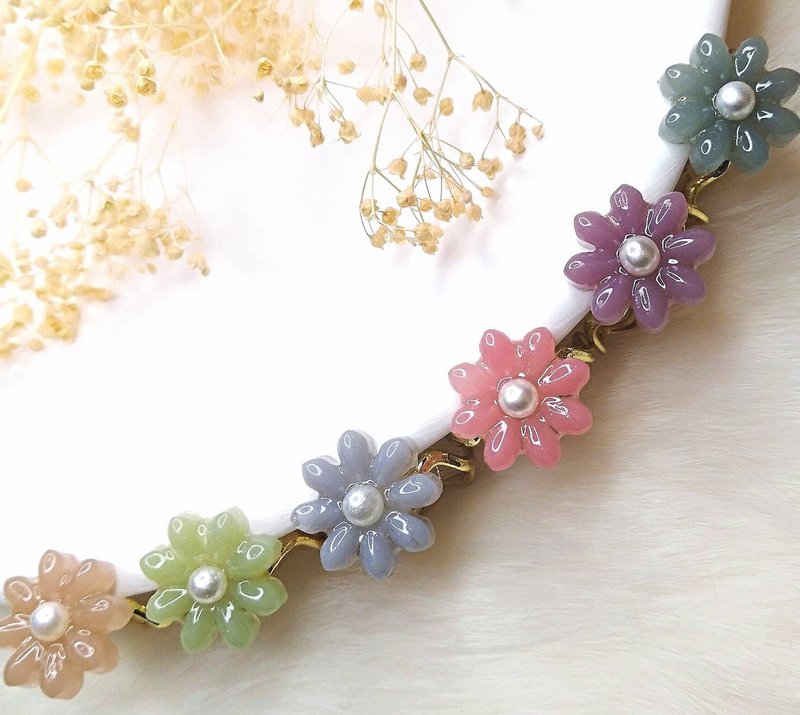 浮容手作房HIBISCUS#小花戒#/戒指/ - 戒指 - 其他材质 白色