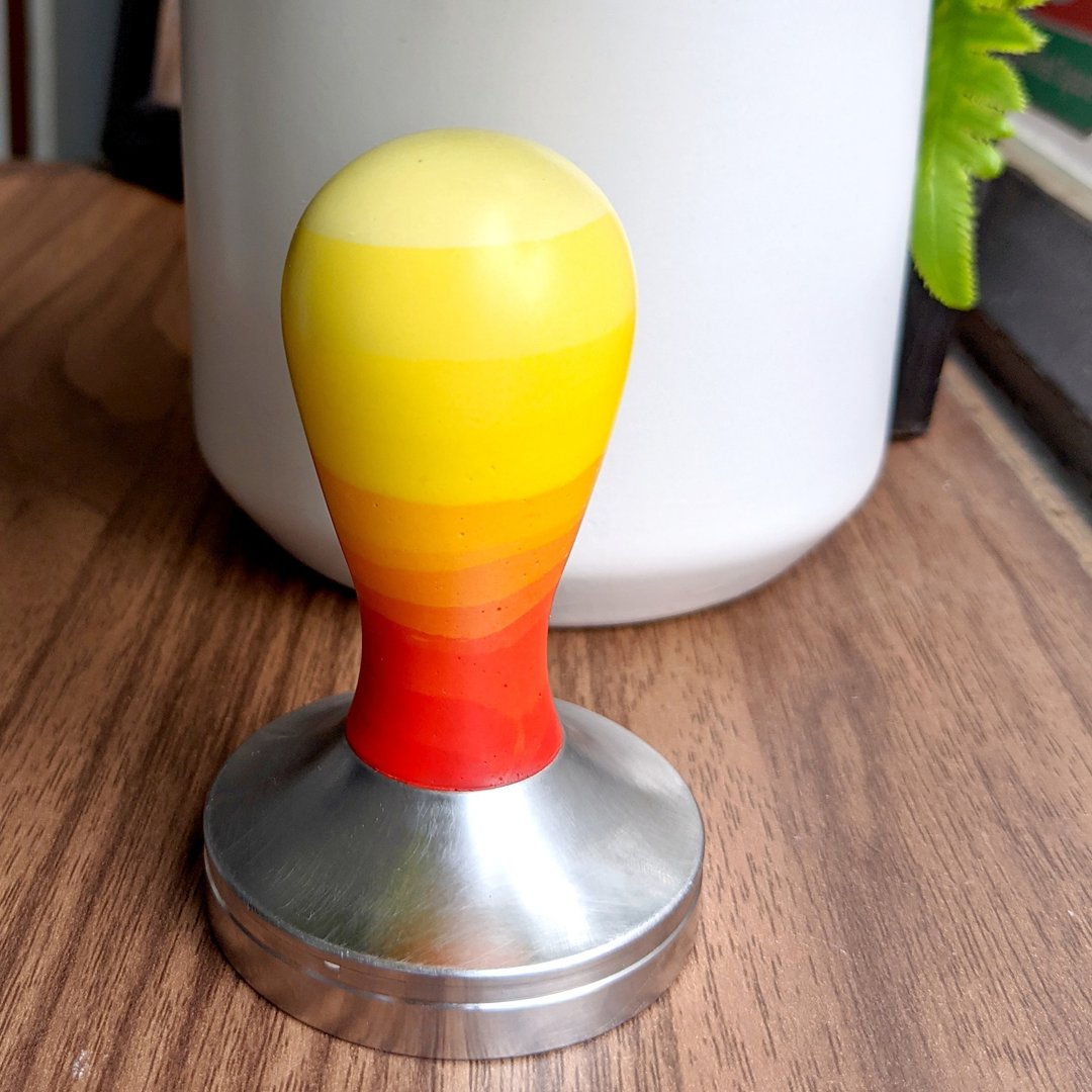 Espresso Tamper- Sunset Orange (53mm, 58mm. 58.5mm) - 咖啡壶/周边 - 其他材质 橘色