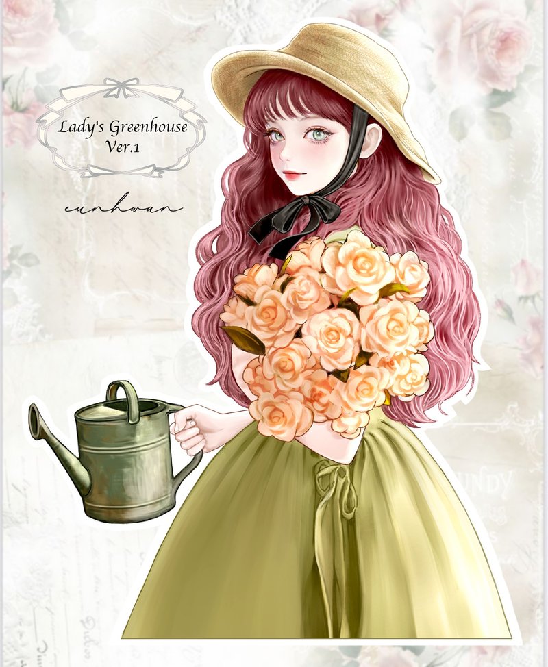 温室女孩 贴纸 Ver.1 - 贴纸 - 纸 