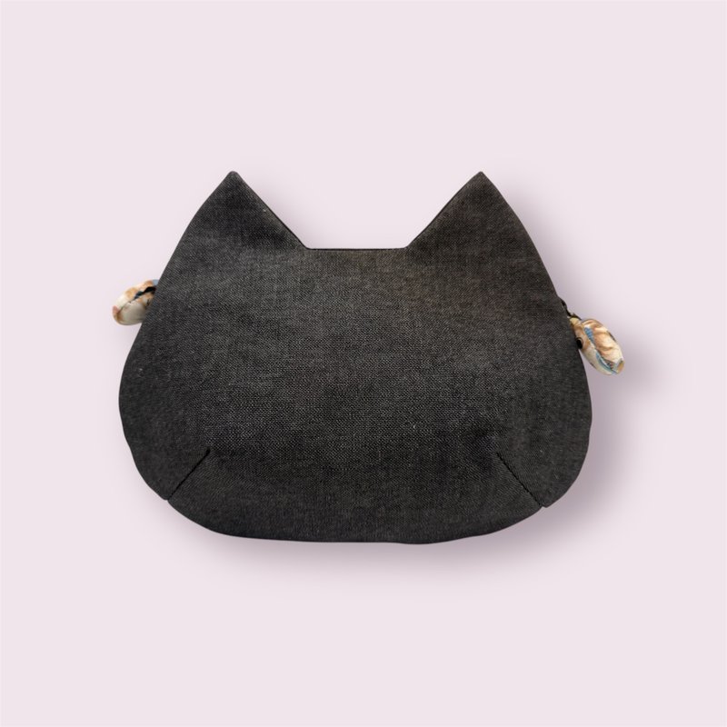 就爱猫-猫咪造型手拿侧背化妆包 - 侧背包/斜挎包 - 其他材质 