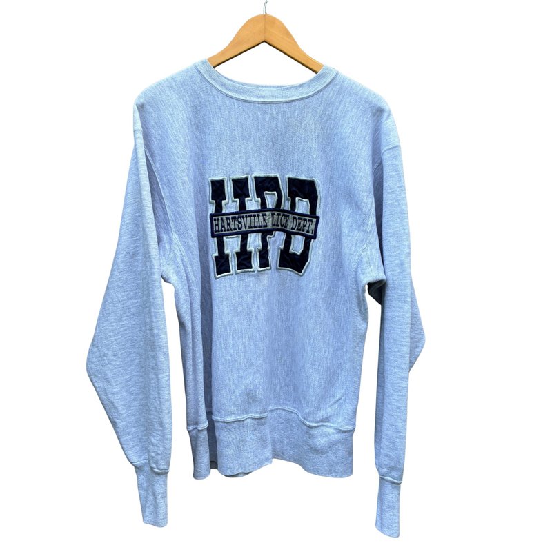 复古 90 年代 Rugged Sweats HPD 特斯维尔警察局圆领衫 美制 - 男装针织衫/毛衣 - 棉．麻 灰色