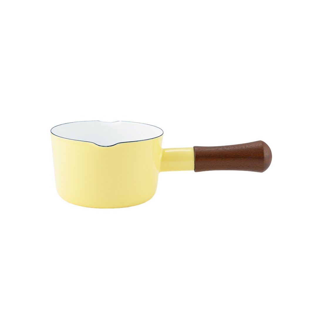 NATURE 单柄珐琅牛奶锅 柠檬黄 12cm - 厨房用具 - 珐琅 黄色