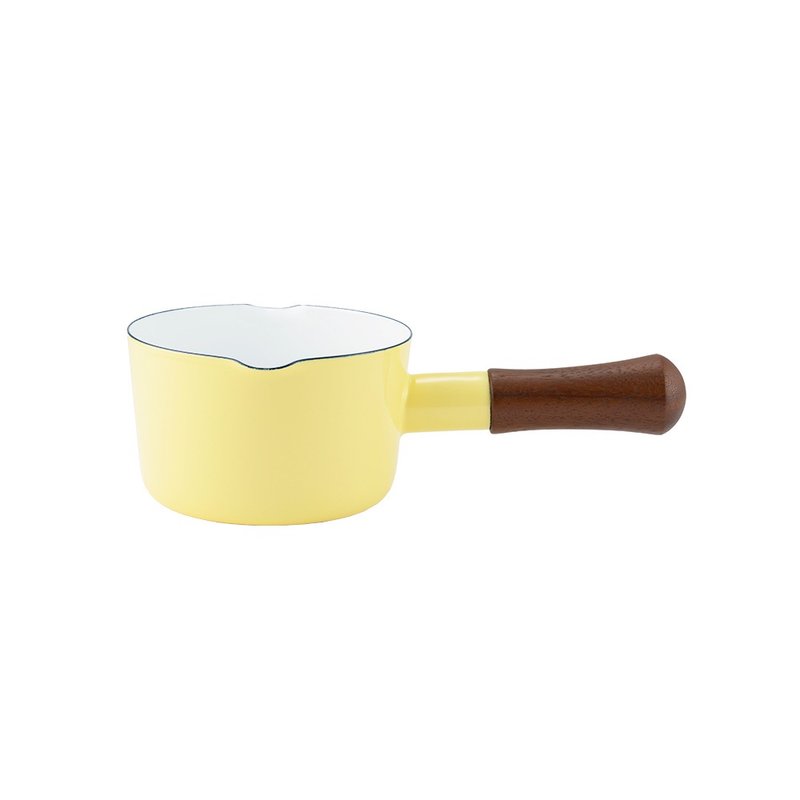 NATURE 单柄珐琅牛奶锅 柠檬黄 12cm - 厨房用具 - 珐琅 黄色