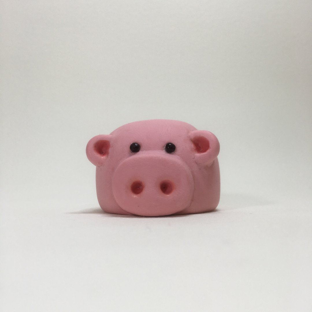 可爱动物系列-幸福猪收纳座 - 收纳用品 - 其他材质 粉红色