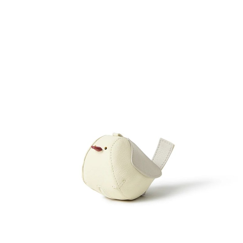 长尾山雀 收纳包(期间限定 售完为止) - 化妆包/杂物包 - 真皮 白色