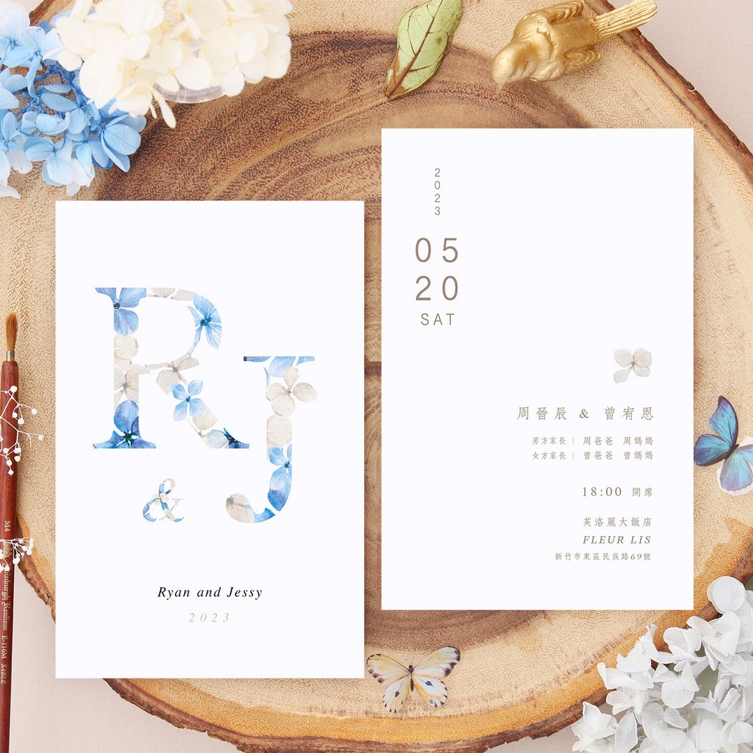 喜帖设计 | 莳光 / 字母 | 婚礼邀请卡 婚卡 谢卡 电子喜帖 - 电子喜帖/贺卡/邀请函 - 其他材质 