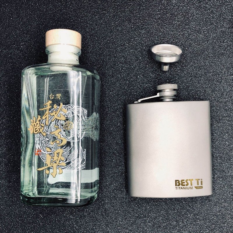 190ml 钛酒壶 轻盈 小酒壶 - 酒杯/酒器 - 贵金属 银色