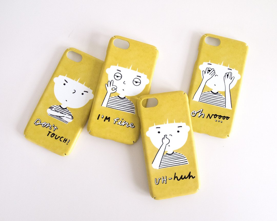 有趣的 Memes iPhone 壳手机壳 เคสลายมีม - 手机壳/手机套 - 塑料 黄色