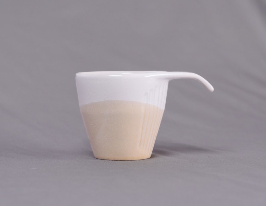 山岚叠杯-秋日橘 - 其他杯子 - 陶 橘色