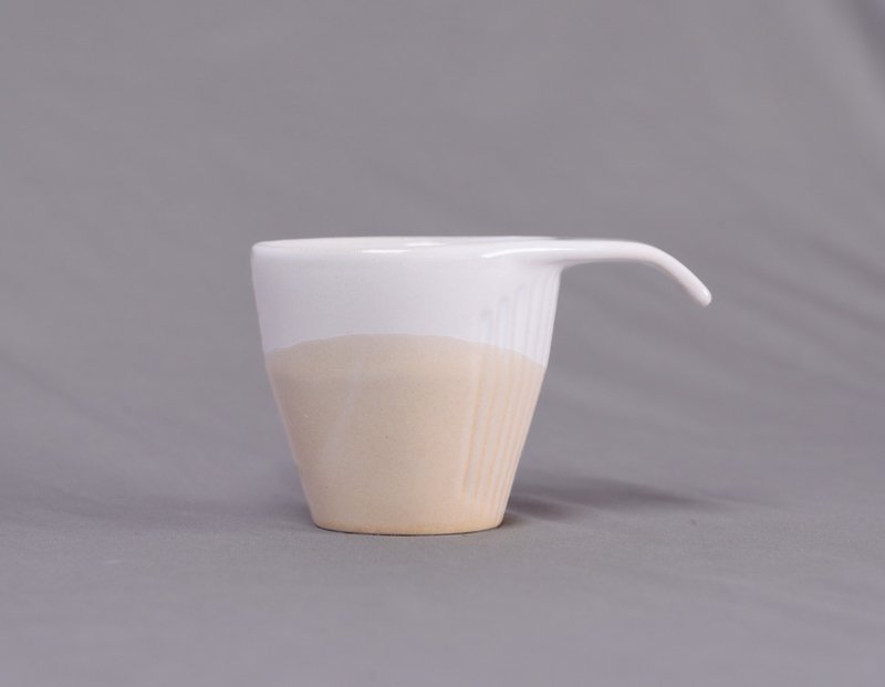 山岚叠杯-秋日橘 - 其他杯子 - 陶 橘色