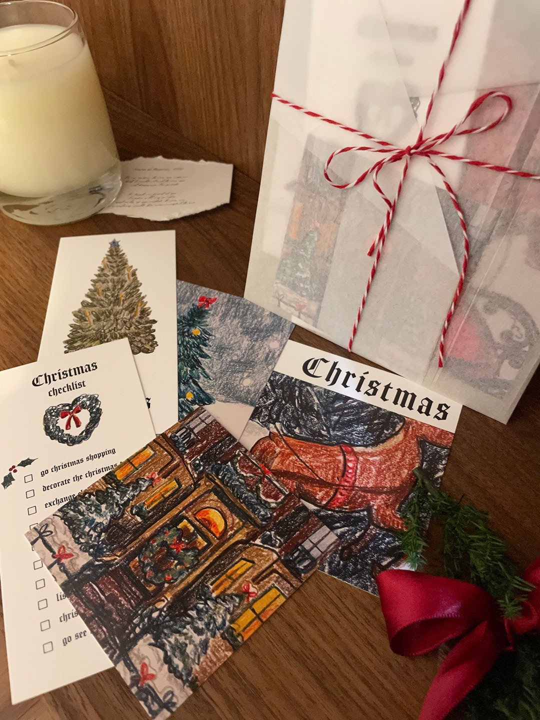 【圣诞礼物Christmas】圣诞明信片/小卡 - 卡片/明信片 - 纸 多色