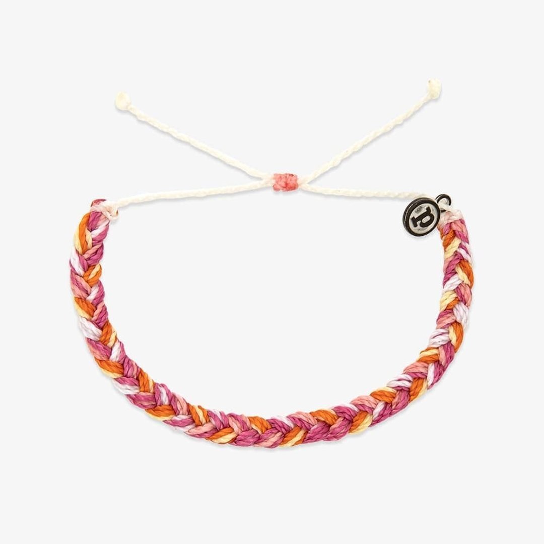 Pura Vida 美国手工 DAIQUIRI 黛绮莉 粗线编织可调式冲浪手环 - 手链/手环 - 其他材质 红色