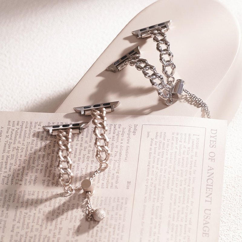 Apple watch - 金属造型锁链 不锈钢苹果表带 - 表带 - 其他金属 