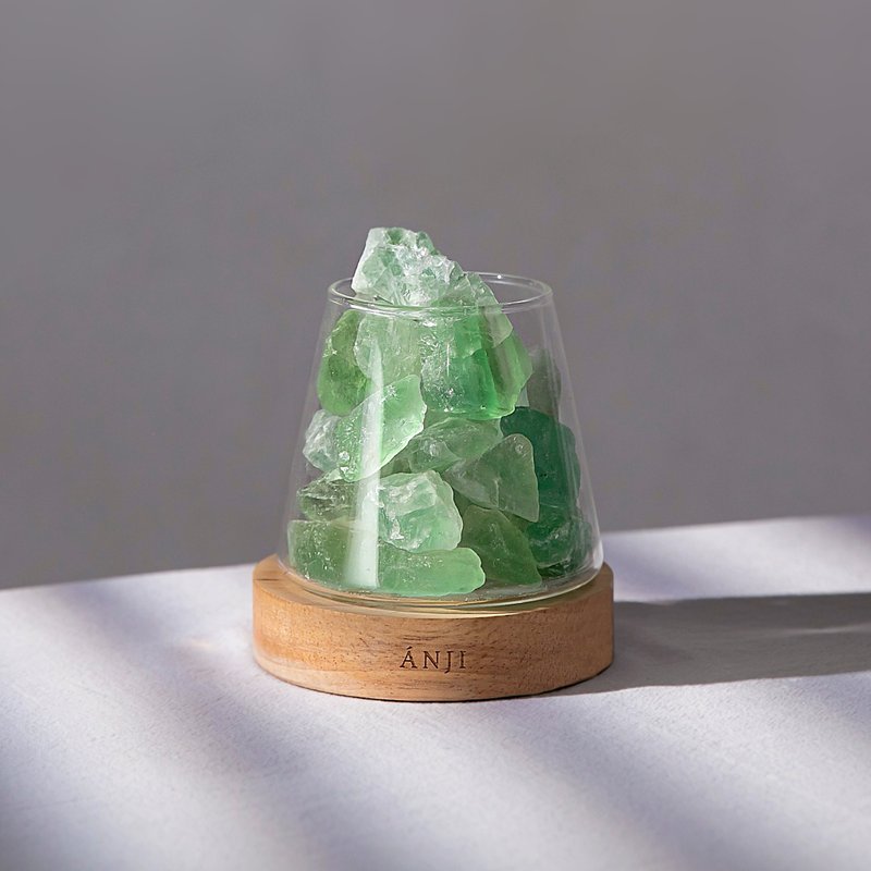 吸引正财! 绿晶石 茉莉绿 | 财富 X 人际 水晶岩灯 送小苍兰 礼物 - 摆饰 - 水晶 绿色
