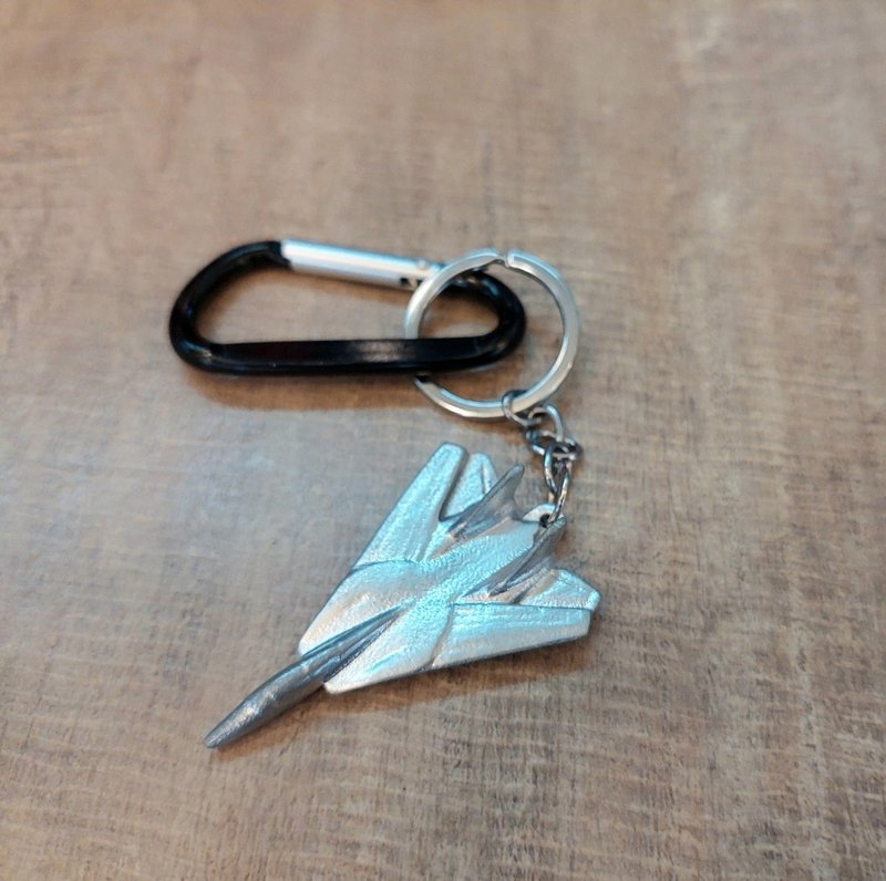 F-14 熊猫战斗机 金属 钥匙圈 吊饰 钥匙扣 重机 - 钥匙链/钥匙包 - 其他金属 银色