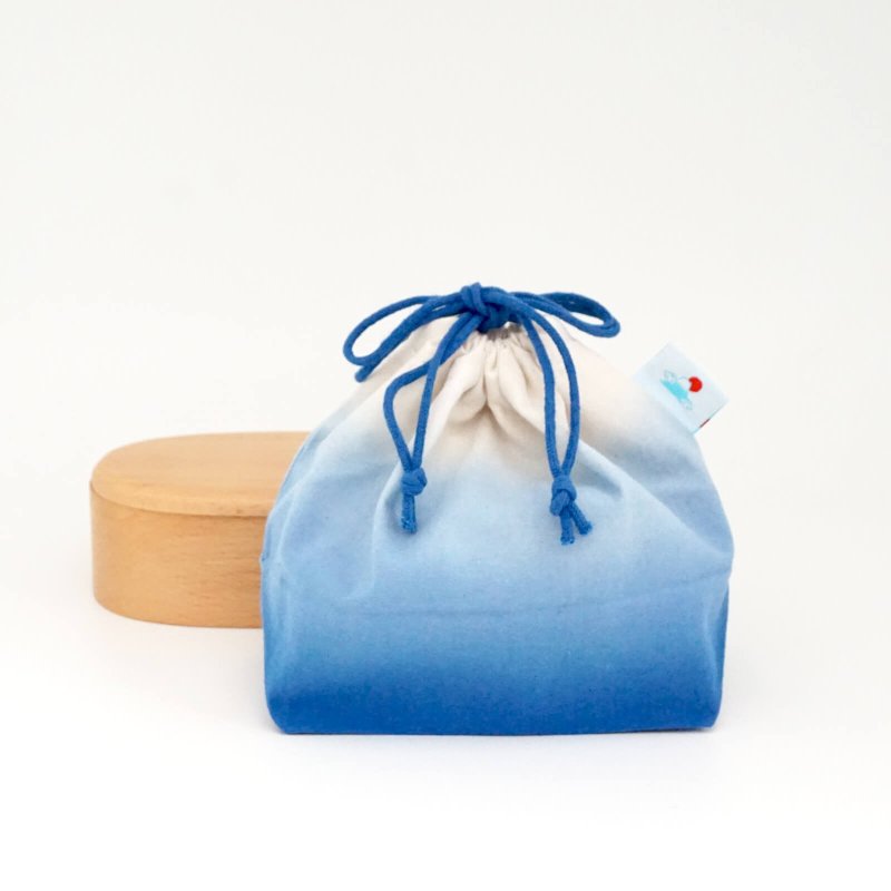 富士山光束束口收纳袋 便当盒 Betobox 富士山 礼物 日本 - 其他 - 棉．麻 蓝色