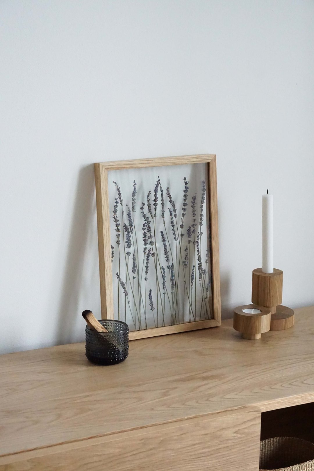 Pressed Lavender Art by MyBotanica - 干燥花/捧花 - 木头 咖啡色