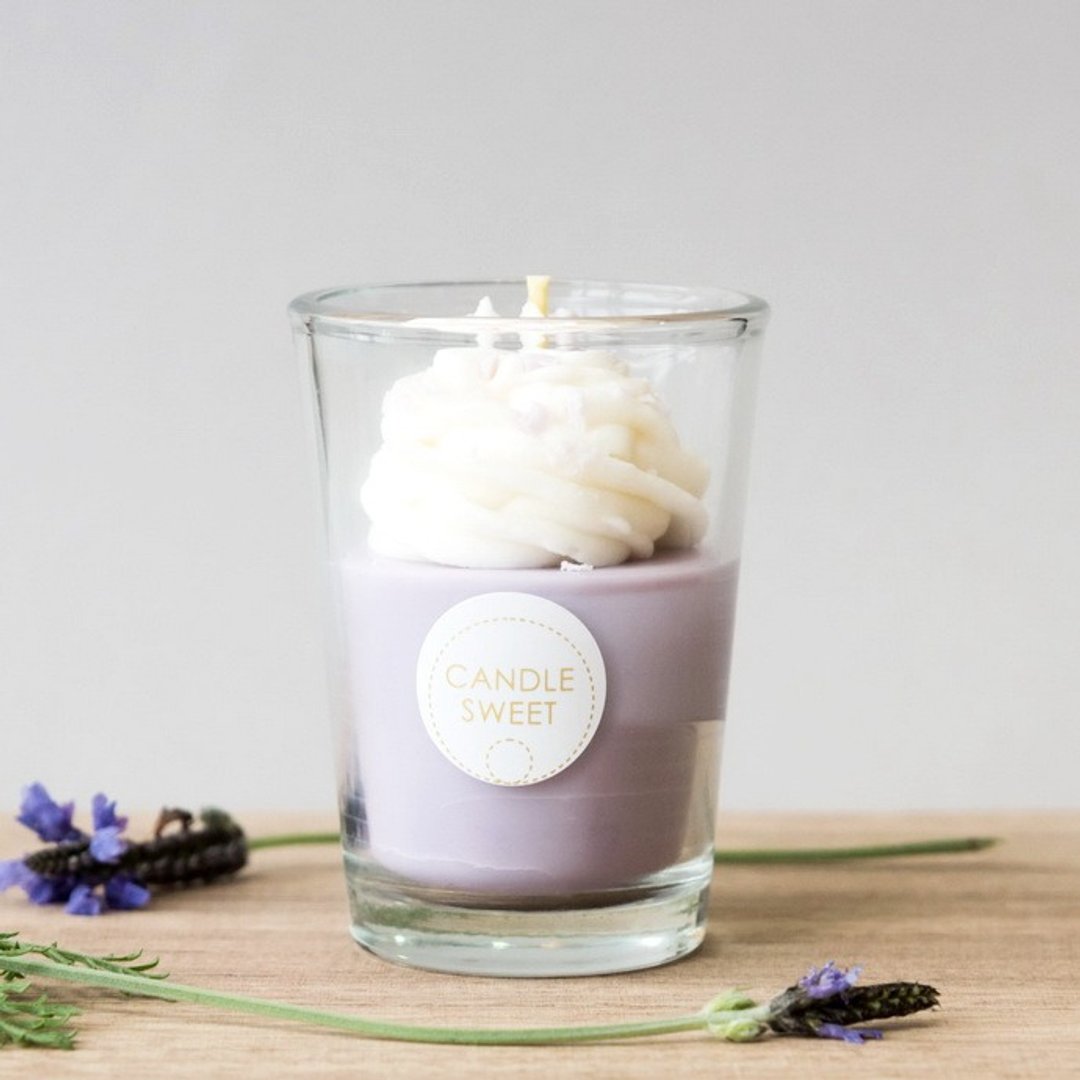 甜点蜡烛-蓝莓慕斯-120ml Blueberry Mousse-天然精油大豆蜡烛 - 香薰/精油/线香 - 蜡 紫色