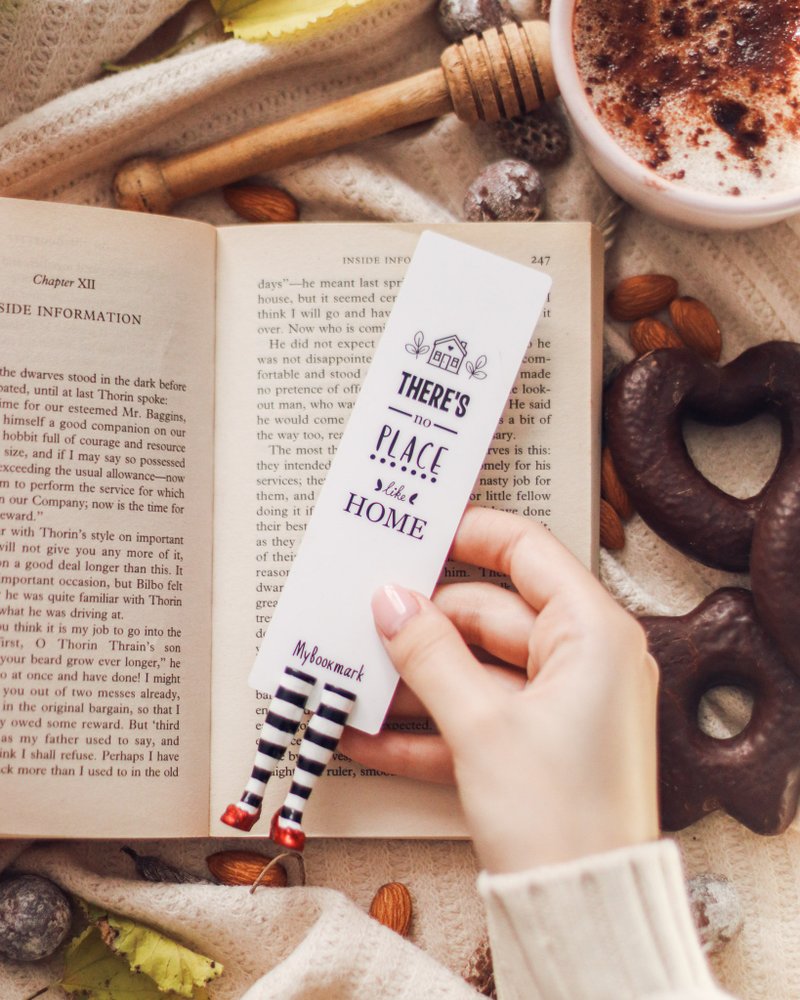 Wicked Witch Funny Bookmark Wonderful  Gift for Book Lover Ruby Slippers Quirky - 书签 - 粘土 多色