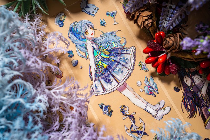 星茶会 PET 纸胶带 虹光  水晶油墨 特殊工藝 10米 台灣製 - 纸胶带 - 纸 多色