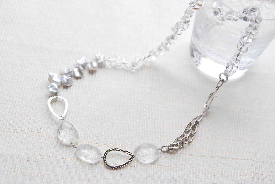 Crystal Midsummer Necklace - 项链 - 宝石 白色