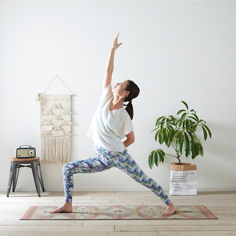 【瑜珈美学】蔺草瑜珈垫Proud 绿色图腾展现生命力 60x180cm适合 - 瑜珈垫 - 植物．花 