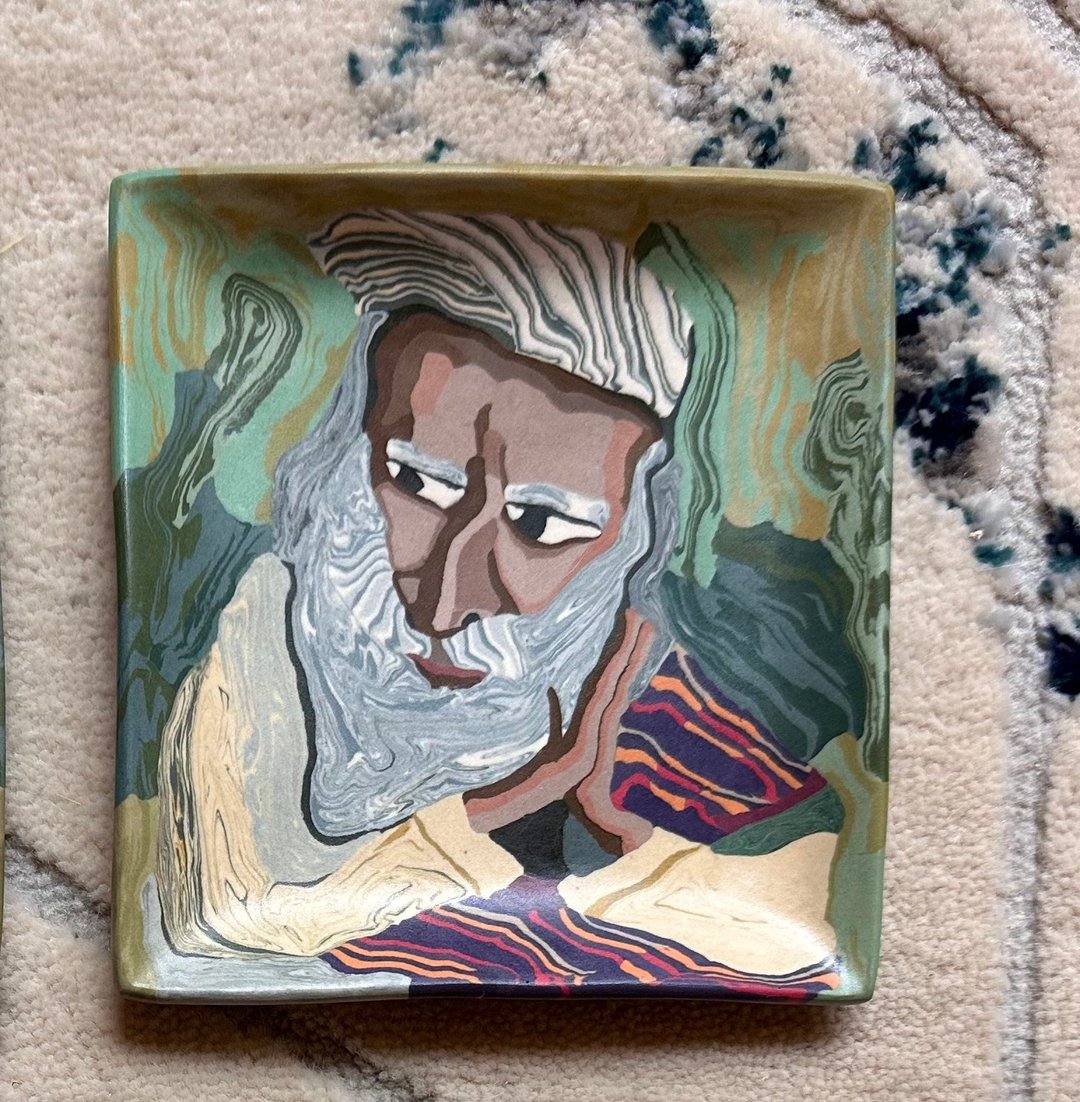 绞胎瓷盘— 你说的没错 - 盘子/餐盘/盘架 - 瓷 绿色