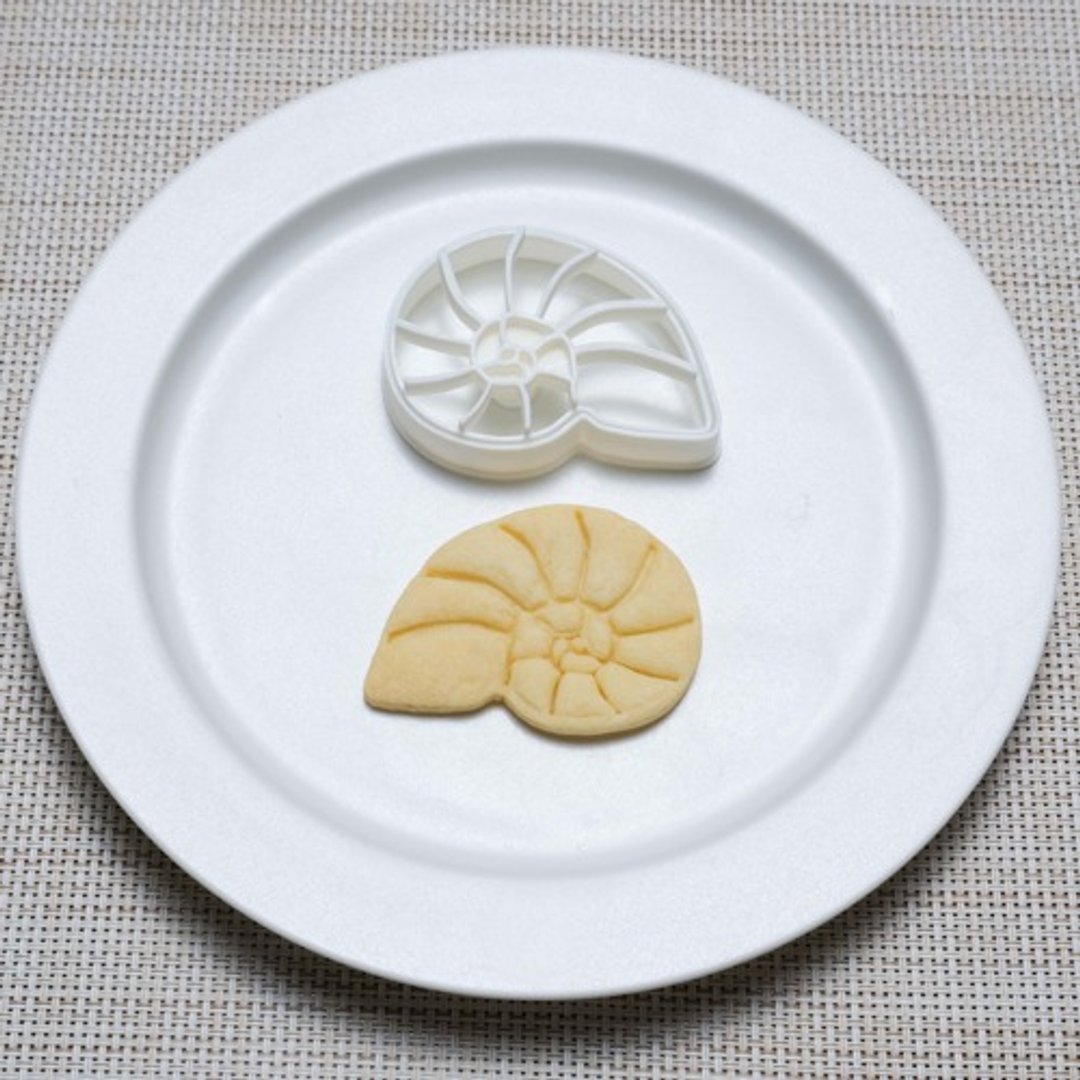 Ammonite (cookie cutter / cookie type) - 厨房用具 - 木头 