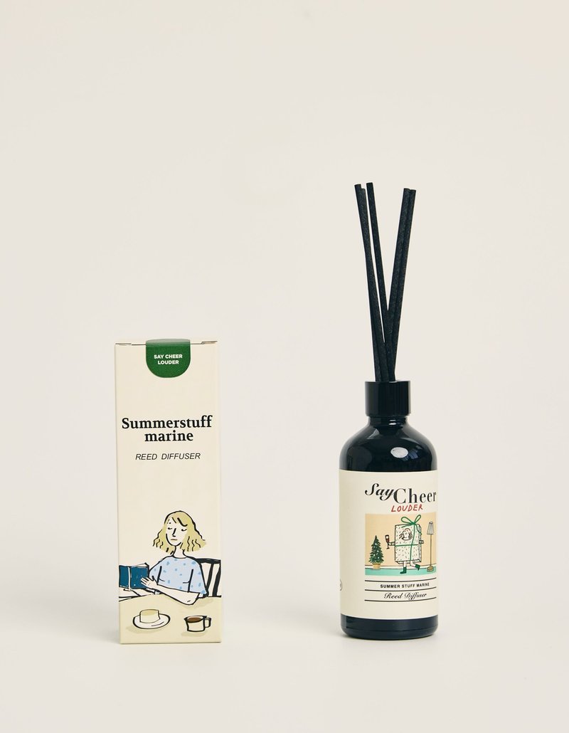 Summerstuff.marine - 藤条香薰，大声欢呼 (100 毫升) - 香薰/精油/线香 - 其他材质 白色