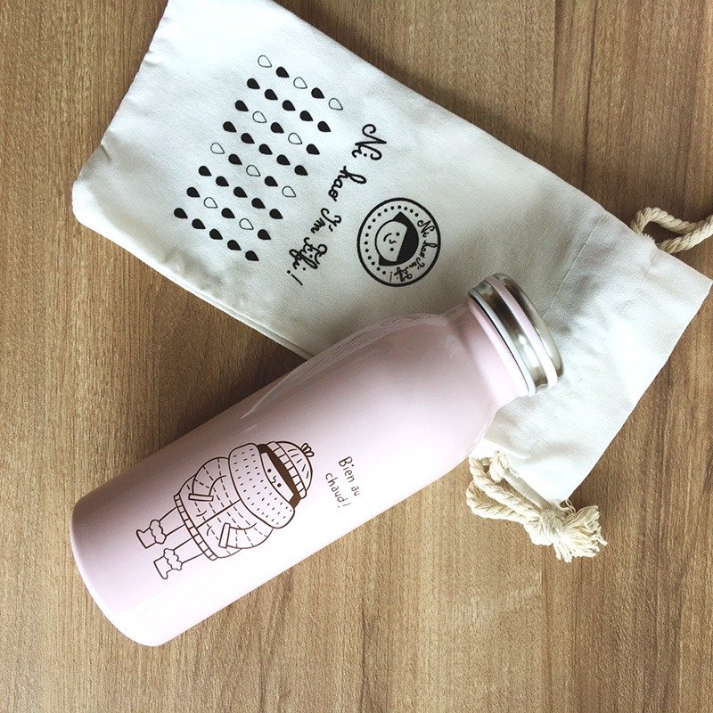 FiFi牛奶保温瓶450ml-粉红色 - 水瓶/水壶 - 其他金属 多色