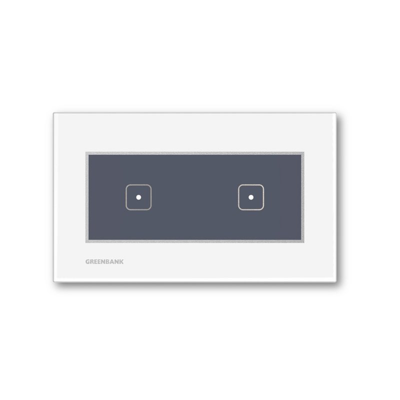 绿银G-Switch T1支持苹果Apple Home 无线智能双开关(银色) - 数码小物 - 塑料 白色