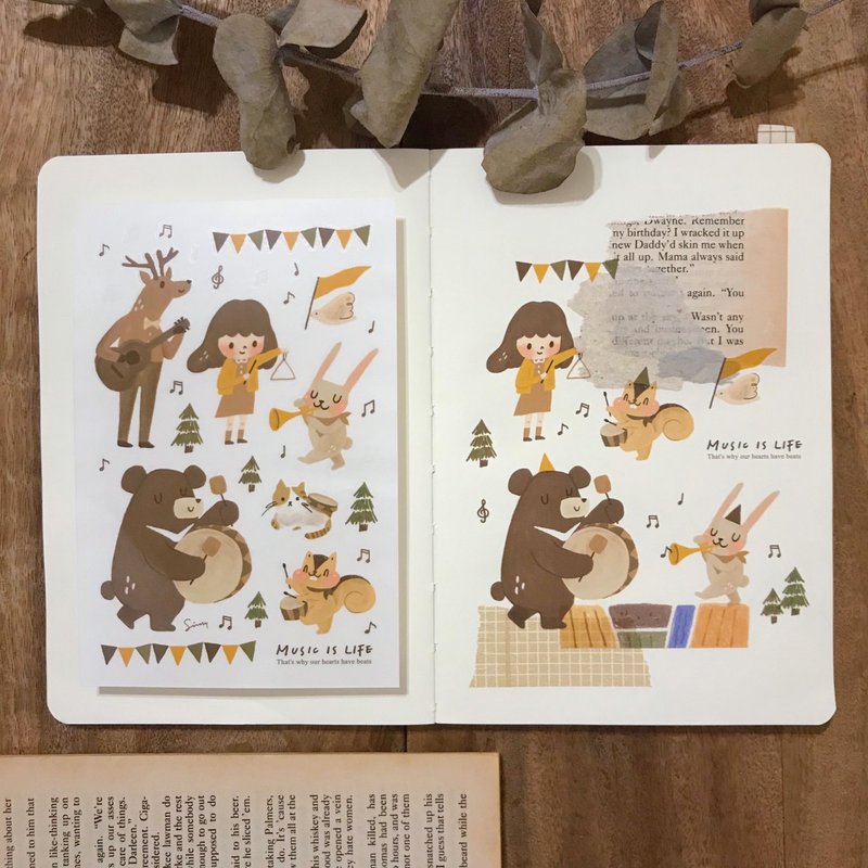 转印贴纸 | 小乐手 (2入1组) - 贴纸 - 其他材质 