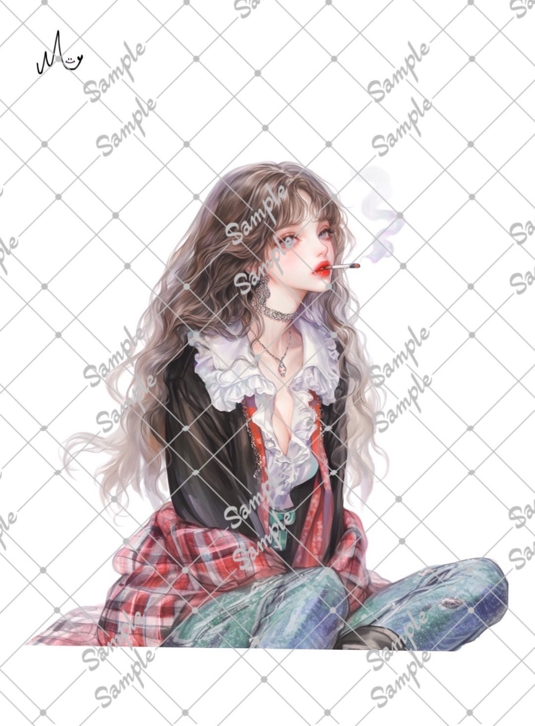 原创人物贴纸 8月新作 - 贴纸 - 纸 