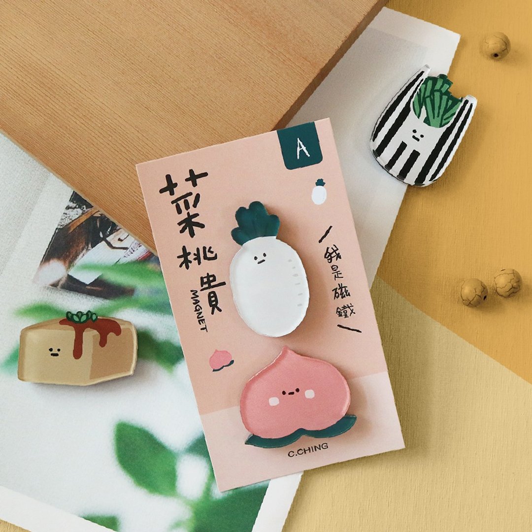 简单生活系列 CGC-338 小呸角创意磁铁2入 - 冰箱贴/磁贴 - 压克力 