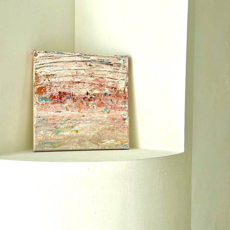 微光记忆 压克力抽象画作 粉色疗愈挂画 居家空间布置 - 海报/装饰画/版画 - 压克力 