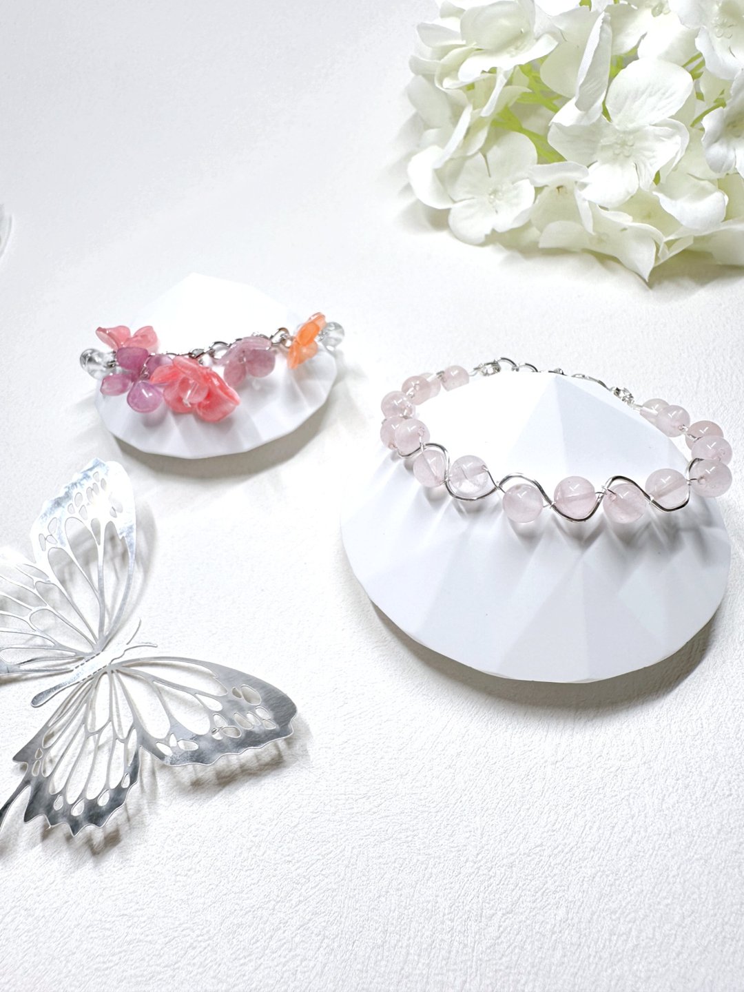 粉晶 Rose Quartz 手链 - 手链/手环 - 水晶 
