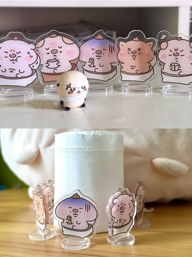 【现货】豚豚TunTun | 屙屎五兄弟立牌 | 厕纸 | 摆设 | 原创设计 - 摆饰 - 其他材质 