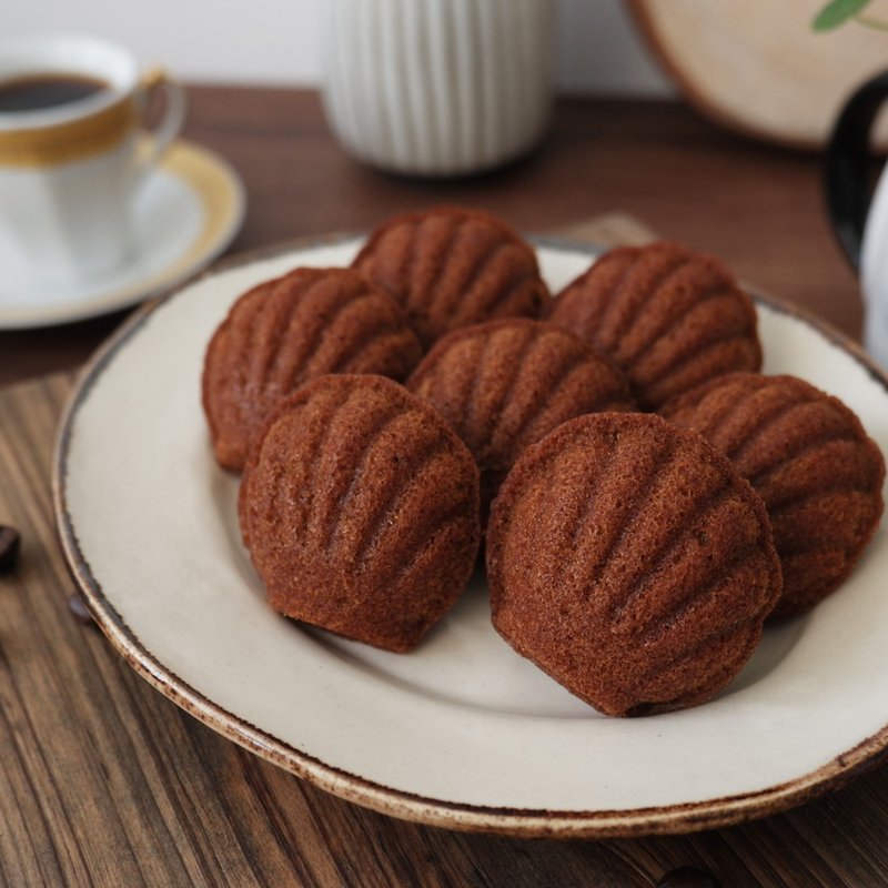 小圆贝 - 咖啡玛德莲 - 6 包 (盒) - 蛋糕/甜点 - 新鲜食材 咖啡色