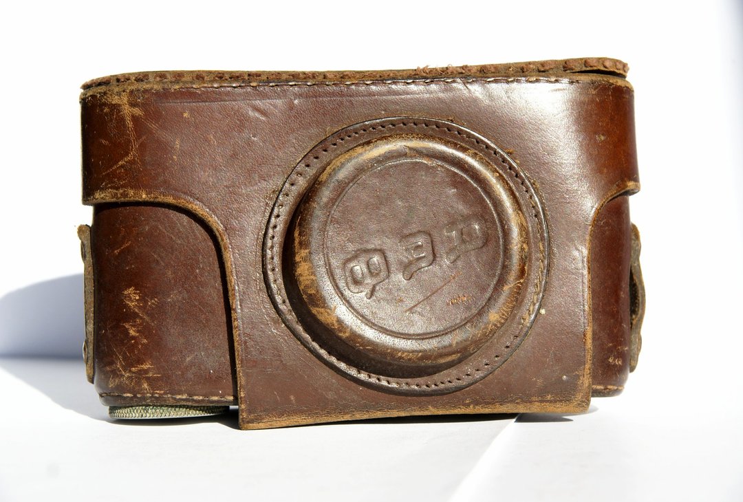 Genuine hard leather case camera bag for FED-1 USSR early type - 相机 - 真皮 咖啡色
