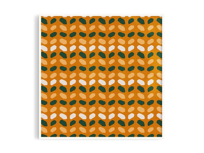 色彩图3_7丨插画/挂画/海报/台湾制原木画框/A4/尺寸定制 - 海报/装饰画/版画 - 纸 橘色