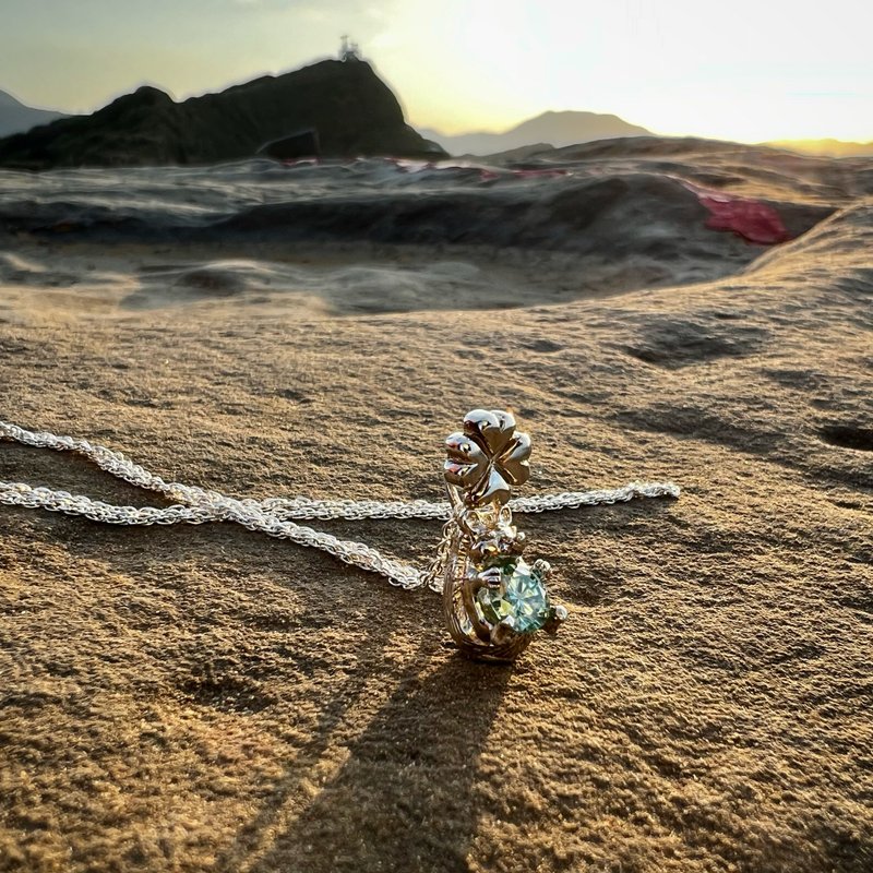 刺猬刺你系列 赐你幸运、幸福、快乐luck, bliss,项链银饰 - 项链 - 纯银 透明