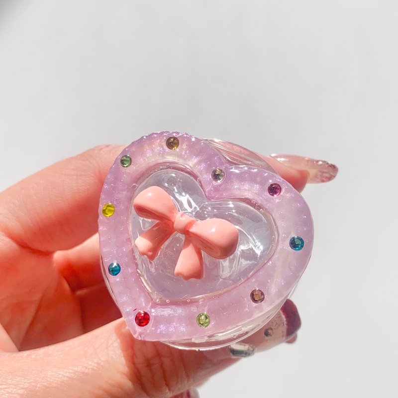 魔法少女智慧型手机握把紫 - 手机座/防尘塞 - 塑料 多色